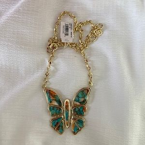Kendra Scott ember butterfly necklace NWT